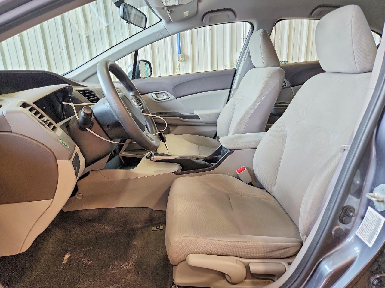 2012 Honda Civic Lx Gray vin: 19XFB2F58CE074667
