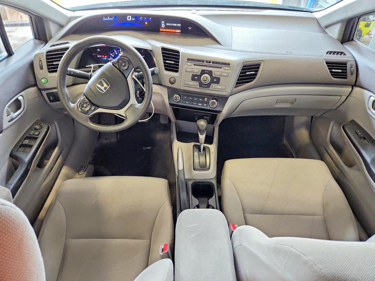 2012 Honda Civic Lx Gray vin: 19XFB2F58CE074667