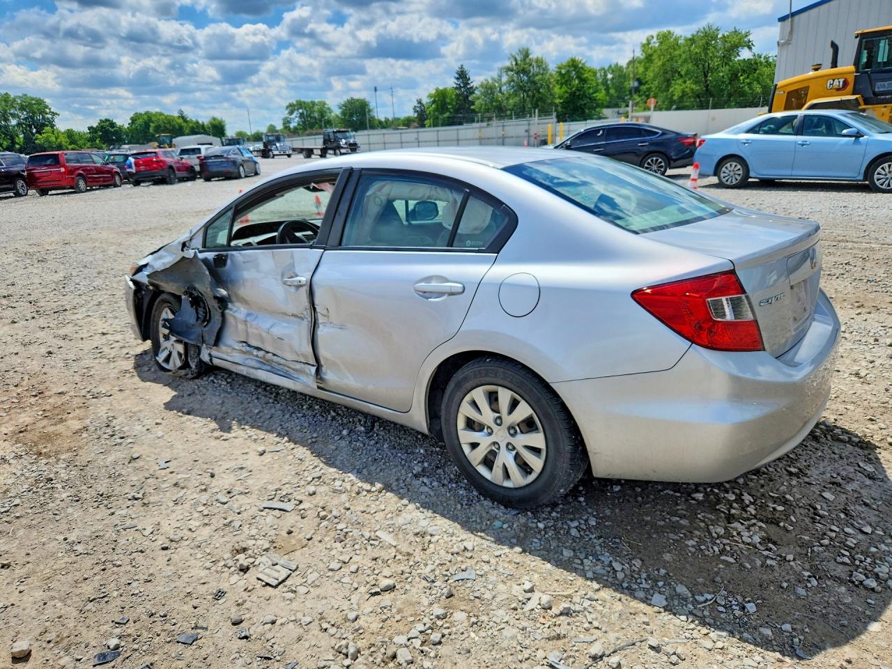 2012 Honda Civic Lx Silver vin: 19XFB2F58CE077942