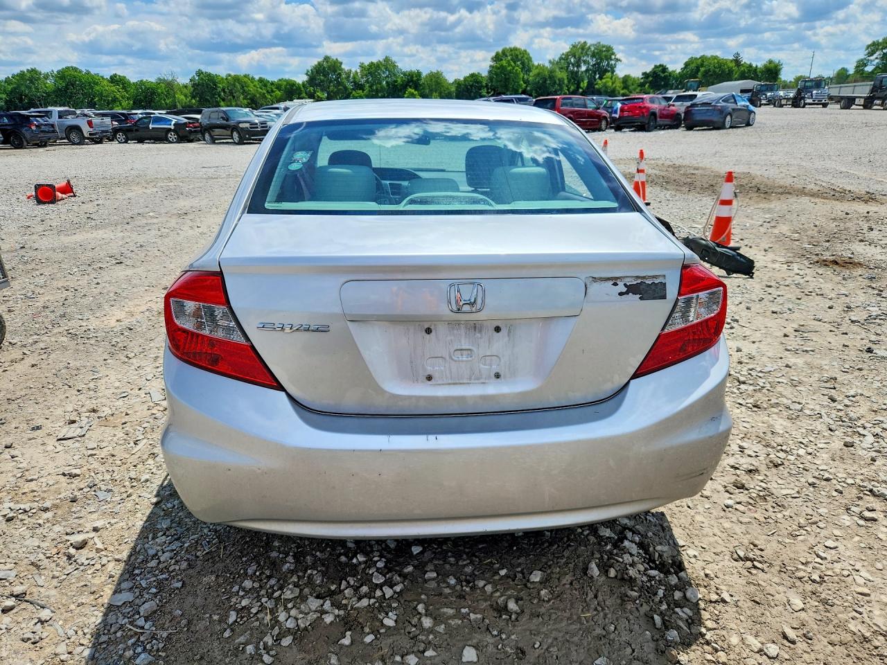 2012 Honda Civic Lx Silver vin: 19XFB2F58CE077942