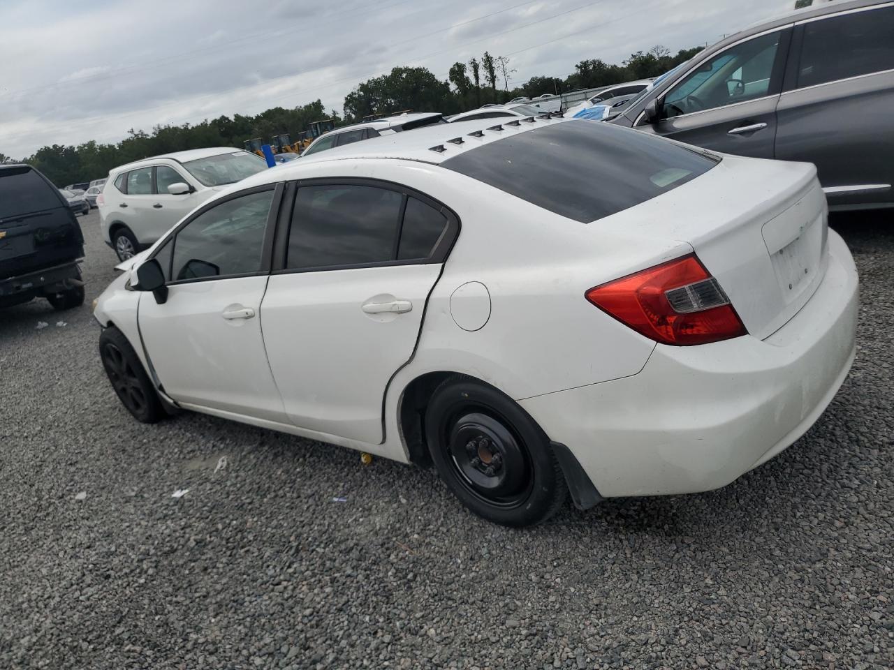 2012 Honda Civic White vin: 19XFB2F58CE082994