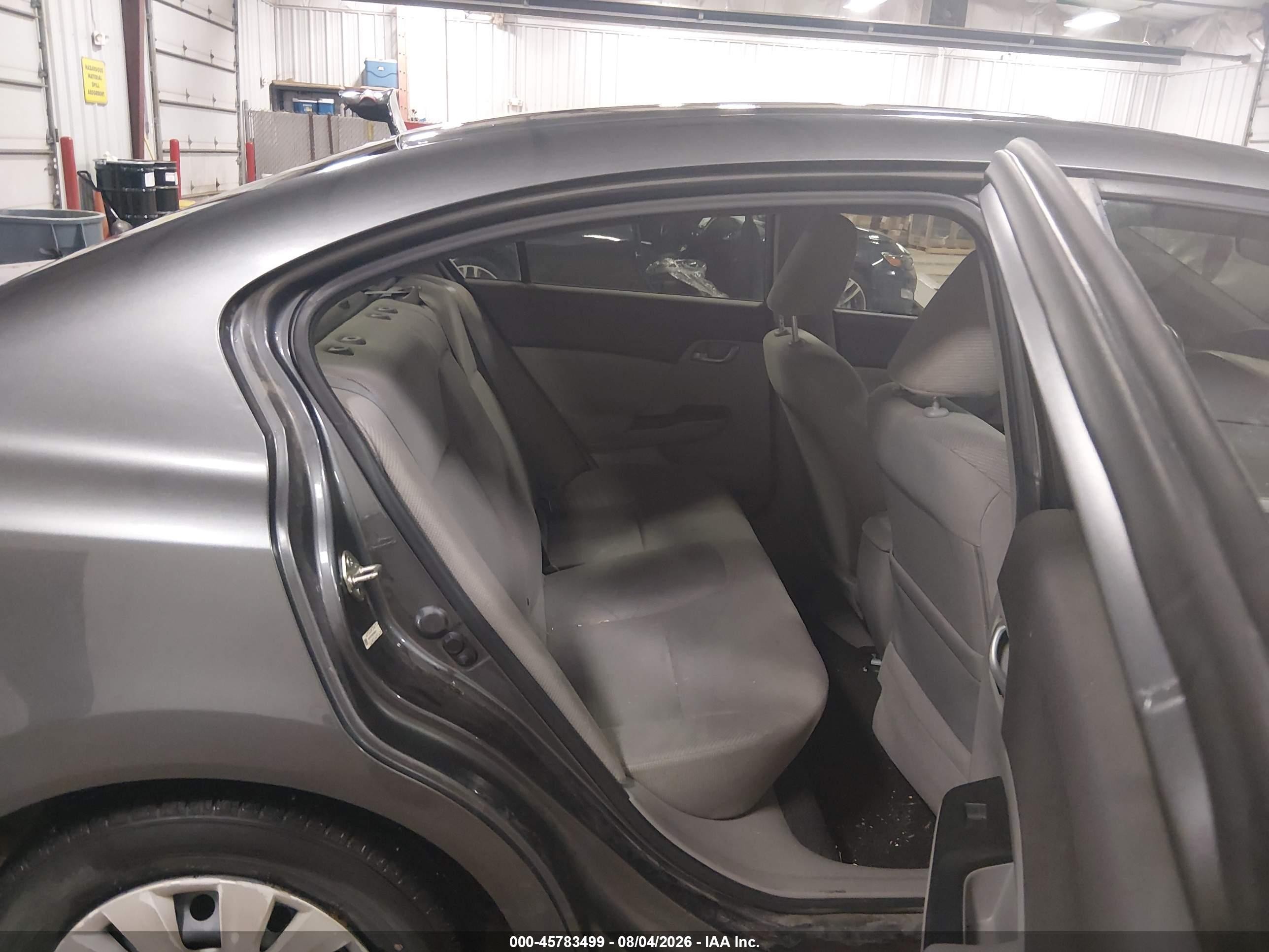 2012 Honda Civic Lx Серый vin: 19XFB2F58CE084261