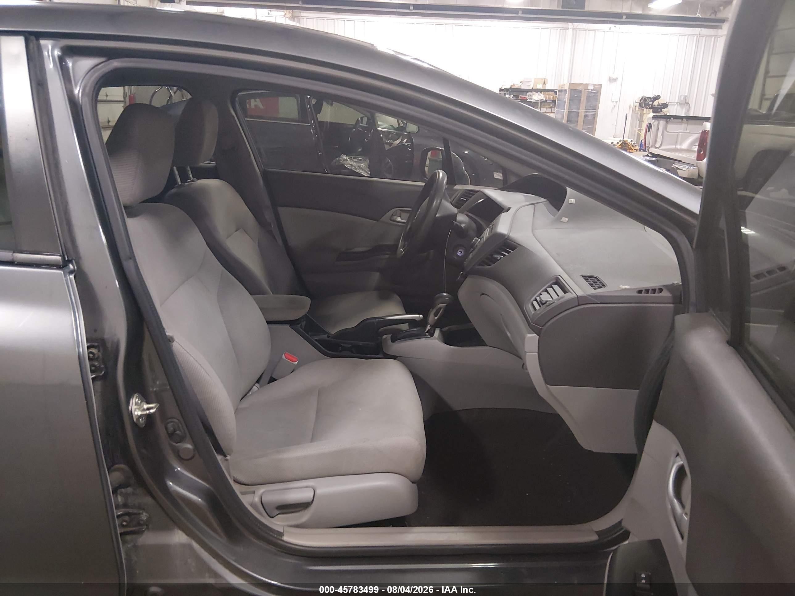2012 Honda Civic Lx Серый vin: 19XFB2F58CE084261
