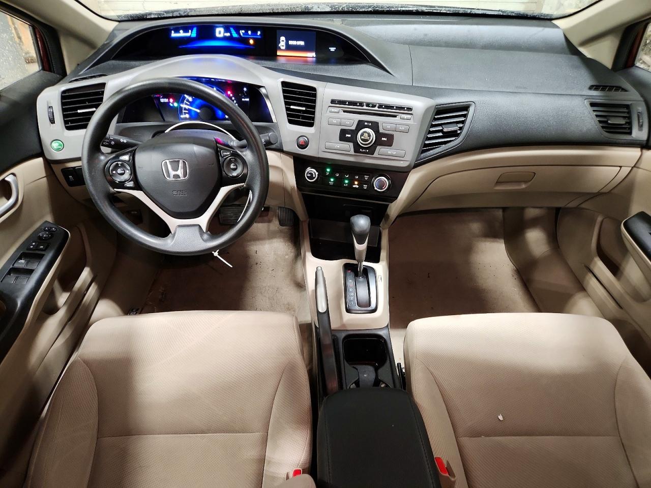 2012 Honda Civic Lx Burgundy vin: 19XFB2F58CE089105