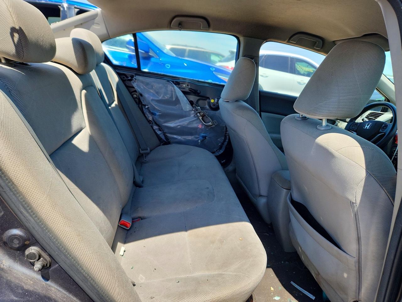 2012 Honda Civic Lx Gray vin: 19XFB2F58CE097740
