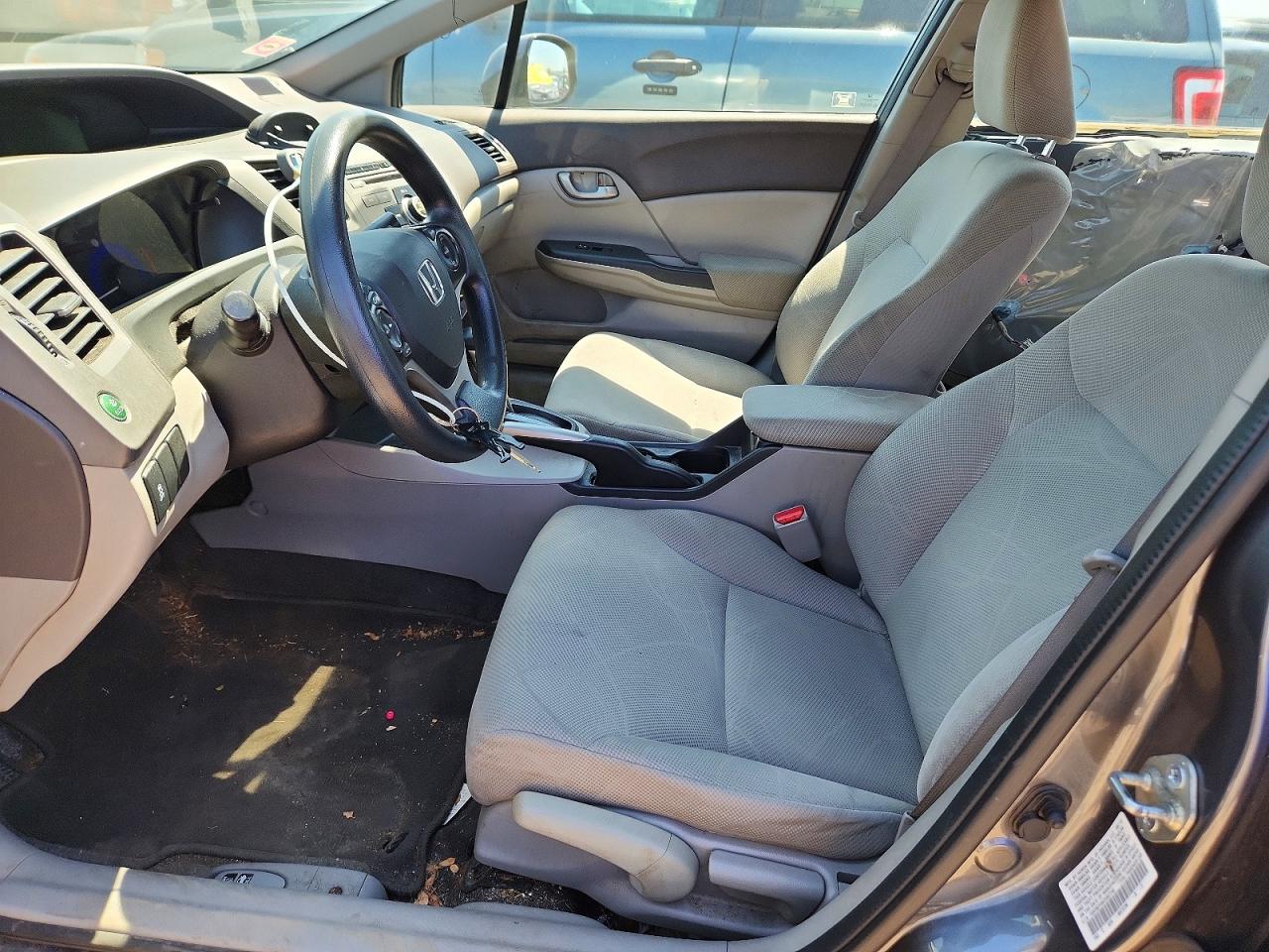 2012 Honda Civic Lx Gray vin: 19XFB2F58CE097740