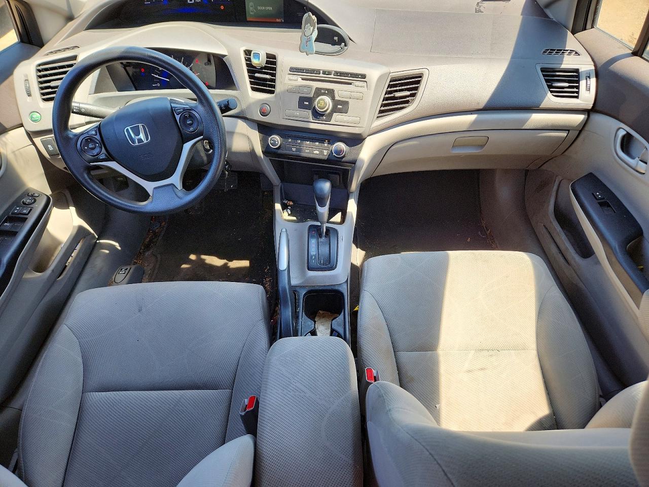 2012 Honda Civic Lx Gray vin: 19XFB2F58CE097740
