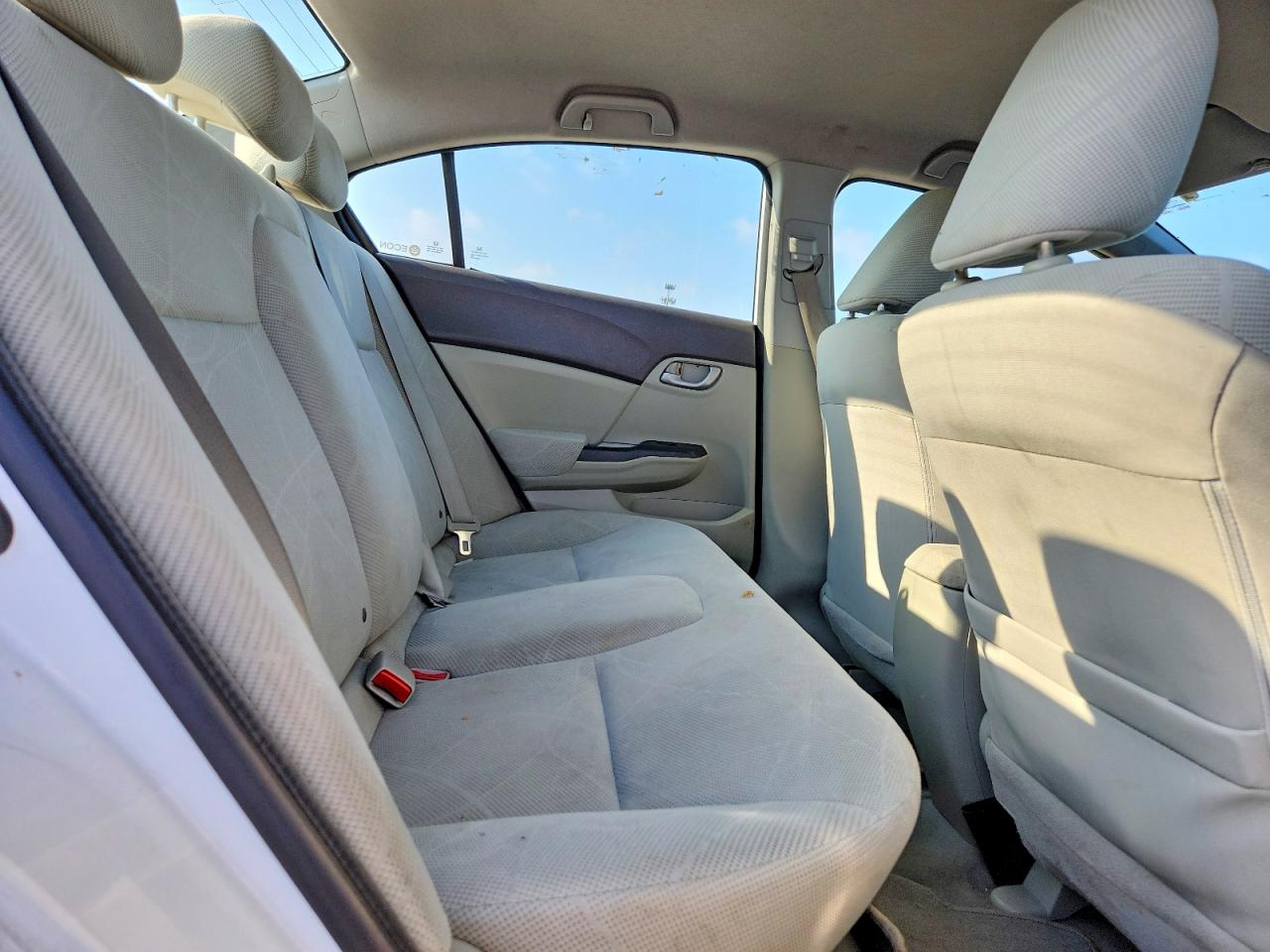2012 Honda Civic Lx White vin: 19XFB2F58CE103438