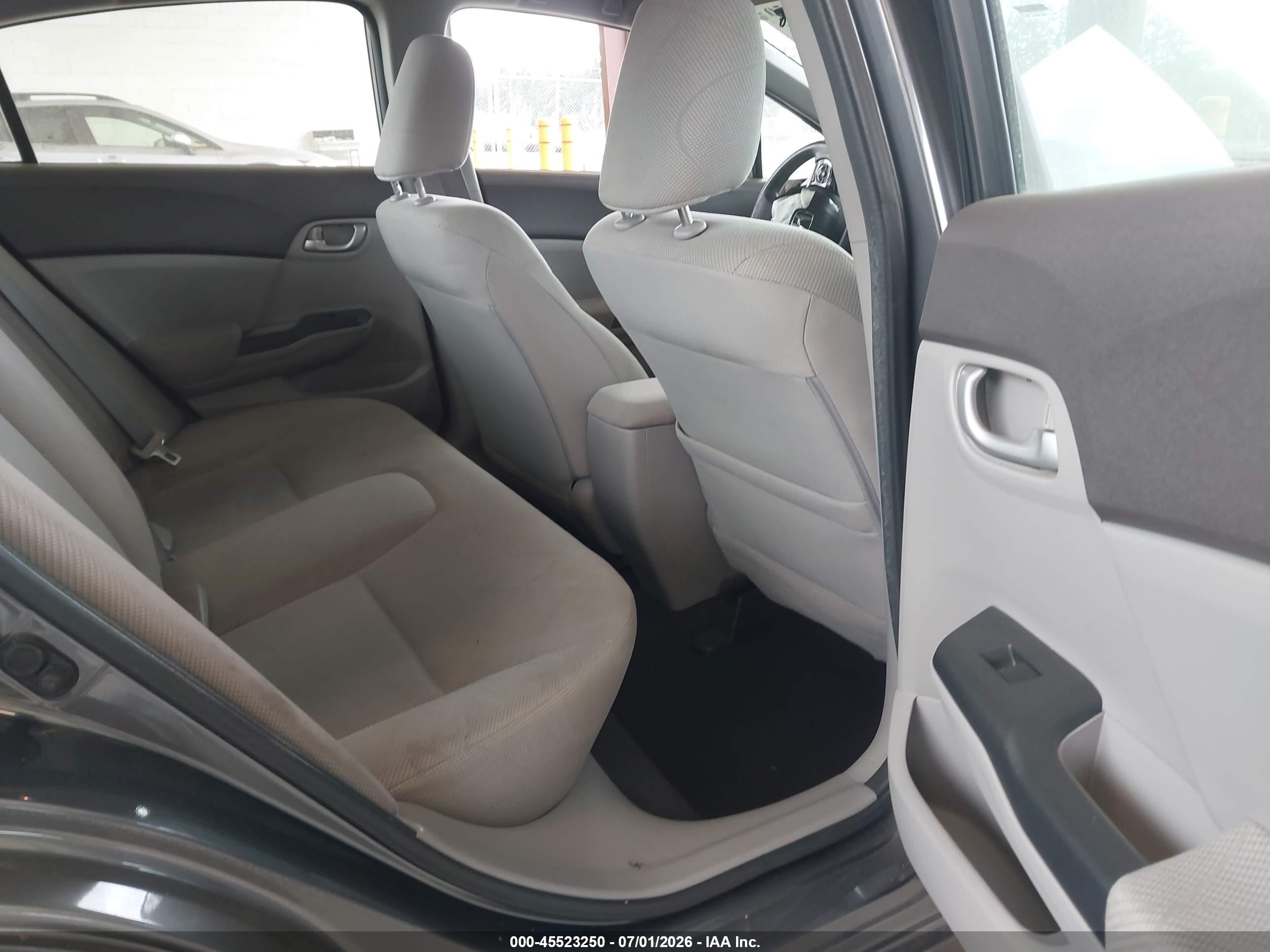 2012 Honda Civic Lx Gray vin: 19XFB2F58CE104315