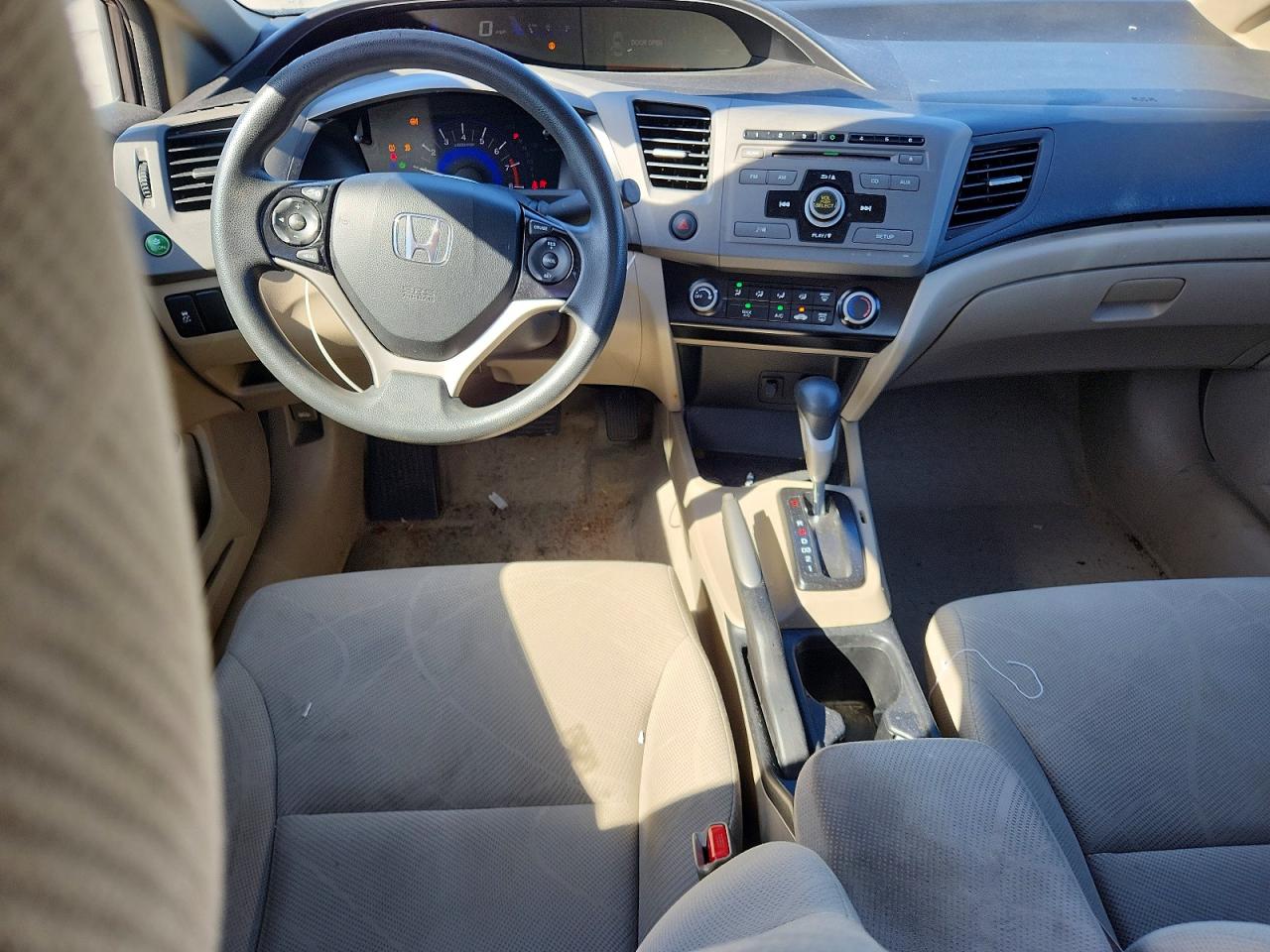 2012 Honda Civic Lx Gray vin: 19XFB2F58CE105321
