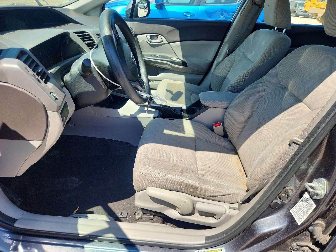 2012 Honda Civic Lx Gray vin: 19XFB2F58CE106372