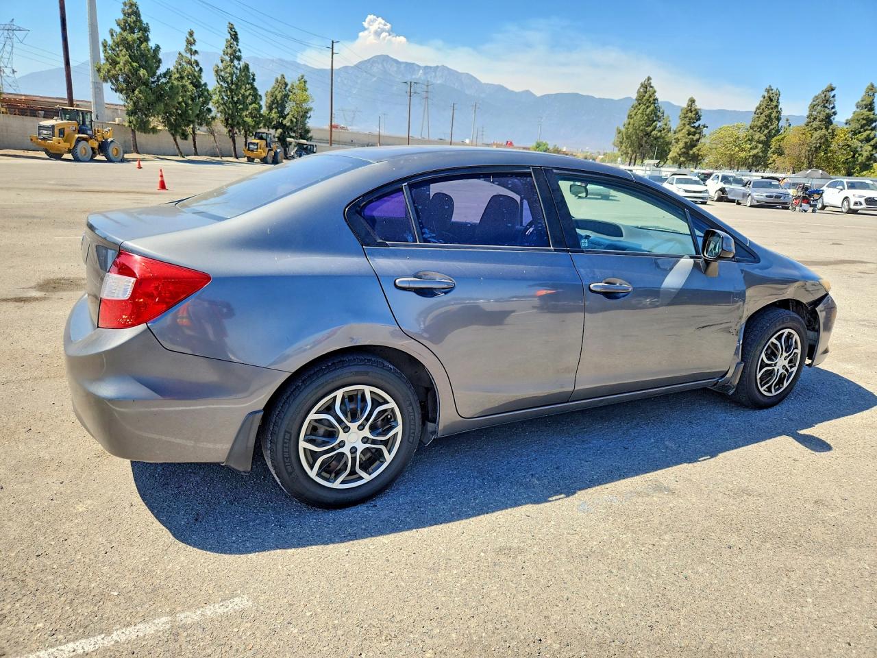 2012 Honda Civic Lx Gray vin: 19XFB2F58CE302344