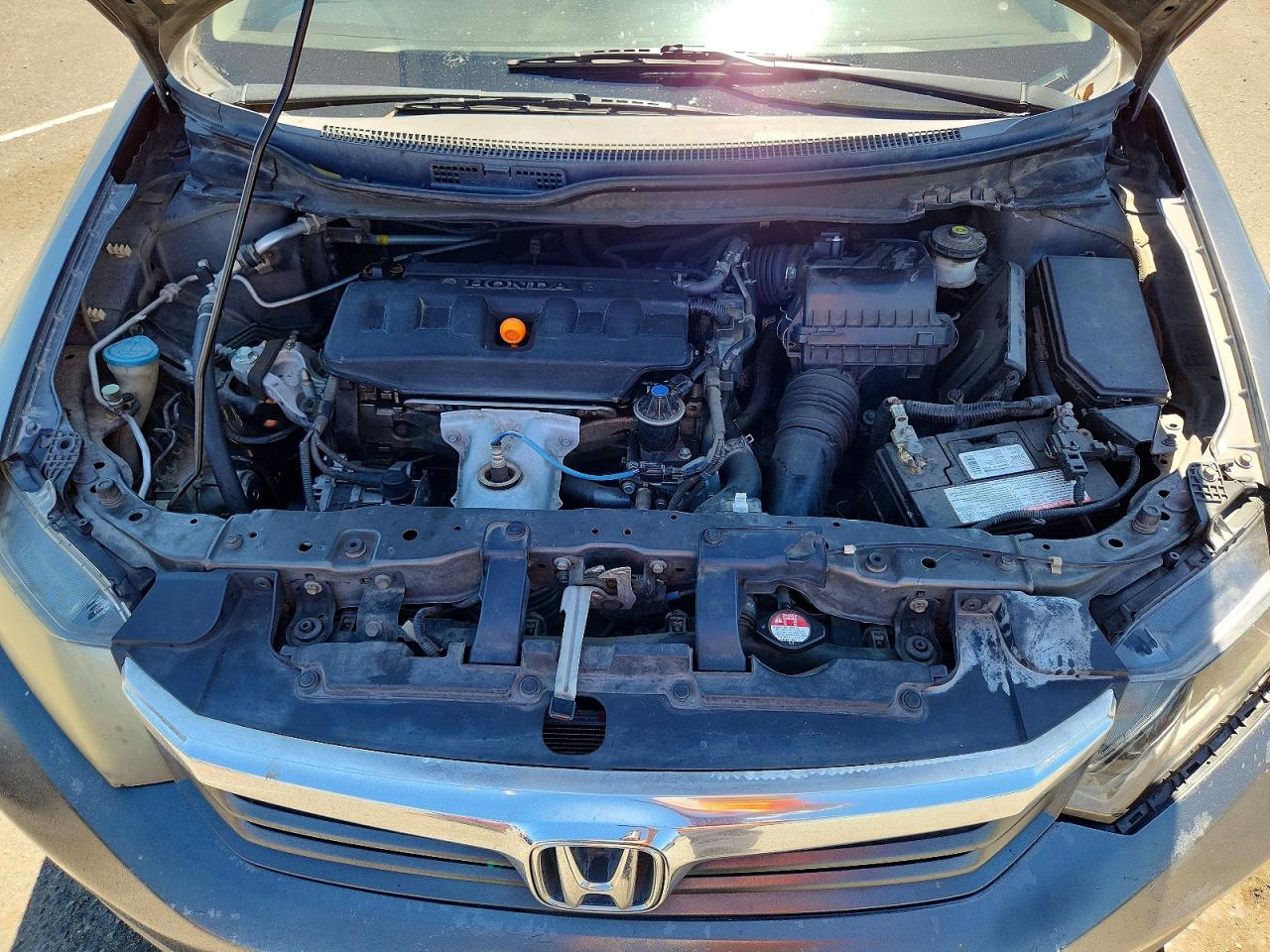 2012 Honda Civic Lx Gray vin: 19XFB2F58CE302344
