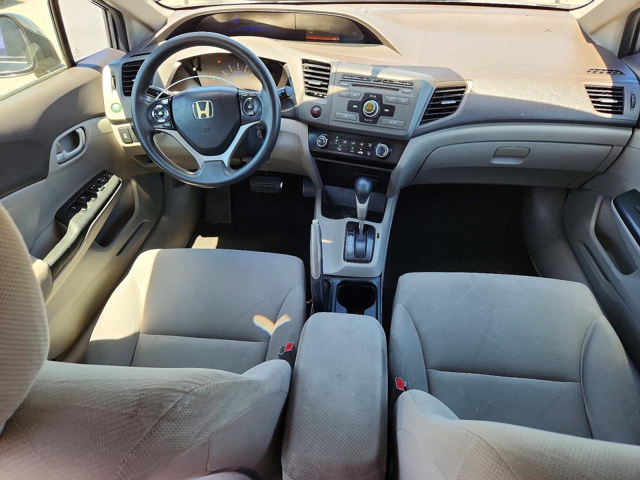 2012 Honda Civic Lx Gray vin: 19XFB2F58CE302344
