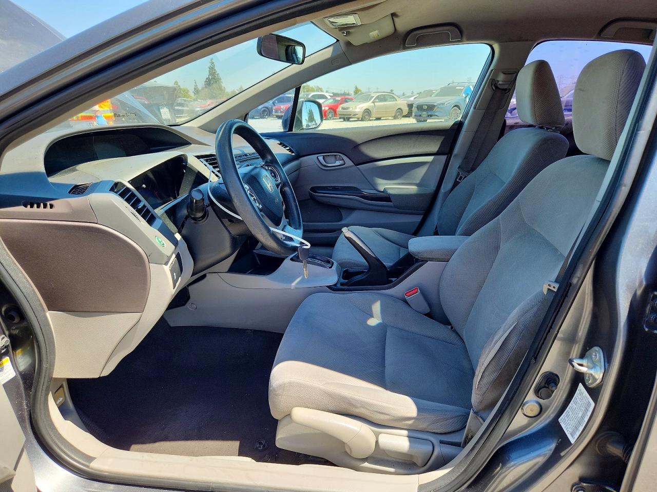 2012 Honda Civic Lx Gray vin: 19XFB2F58CE302344