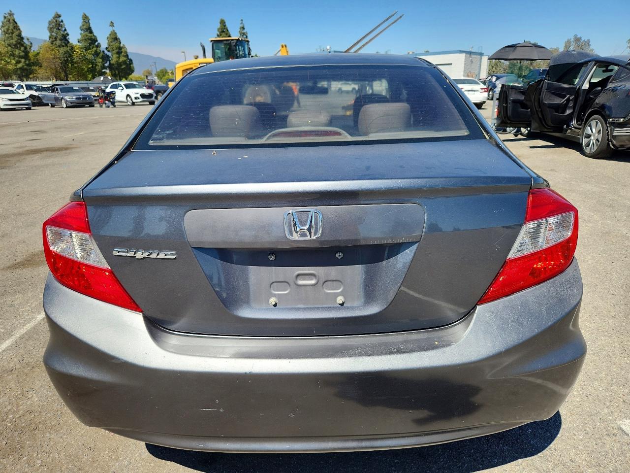 2012 Honda Civic Lx Gray vin: 19XFB2F58CE302344