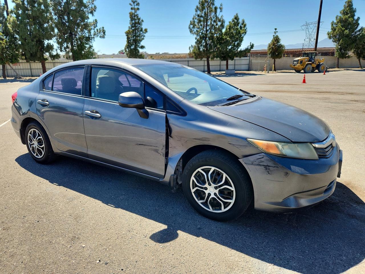 2012 Honda Civic Lx Gray vin: 19XFB2F58CE302344