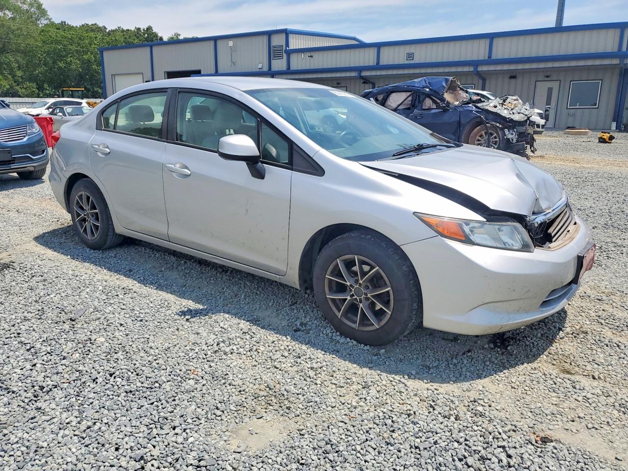 2012 Honda Civic Lx Silver vin: 19XFB2F58CE359742