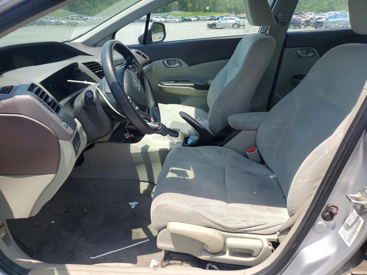2012 Honda Civic Lx Silver vin: 19XFB2F58CE359742