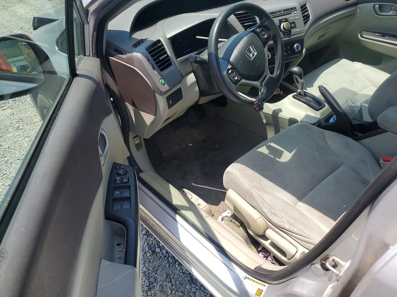 2012 Honda Civic Lx Silver vin: 19XFB2F58CE359742