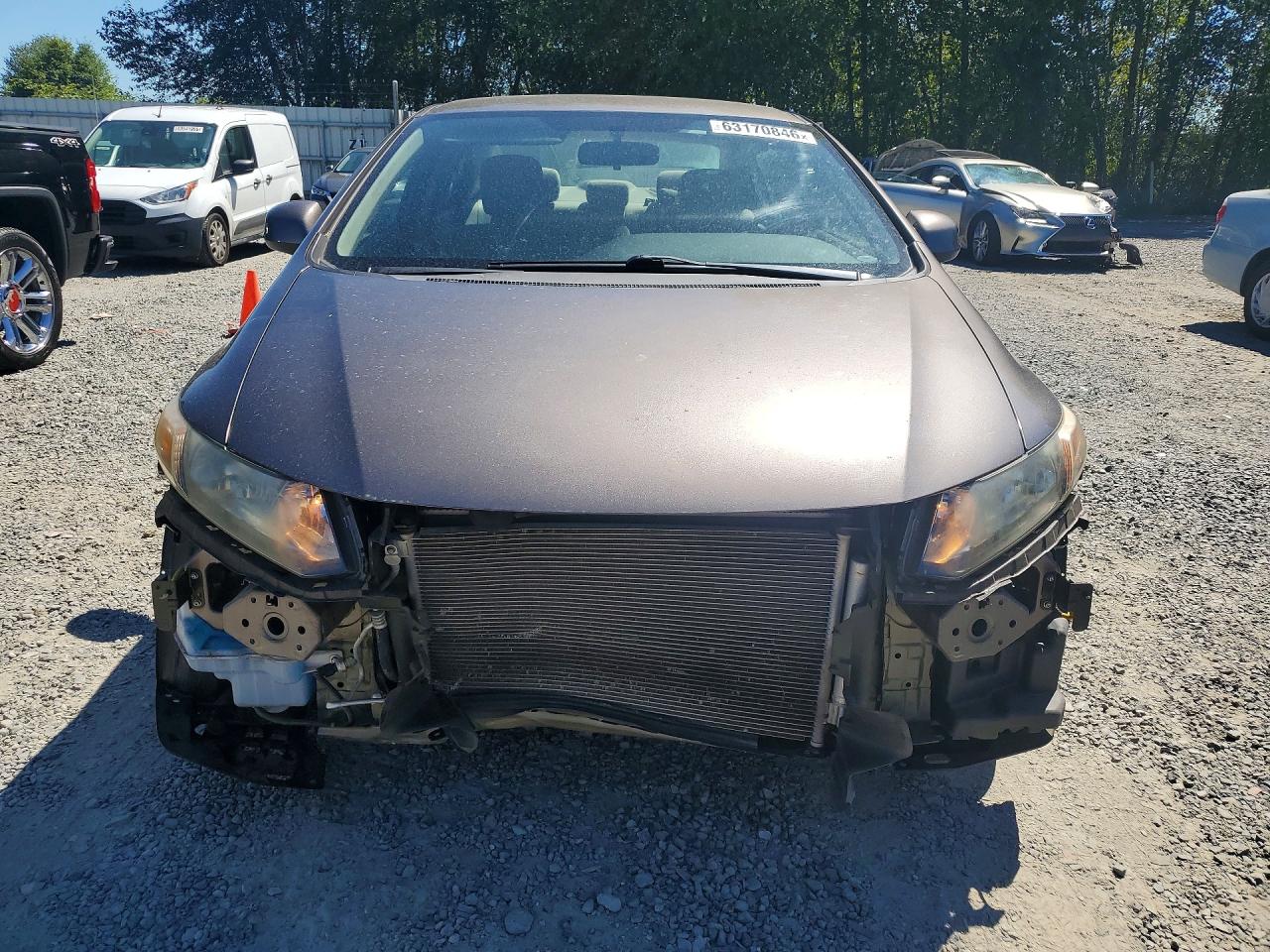 2012 Honda Civic Lx Gray vin: 19XFB2F58CE372944