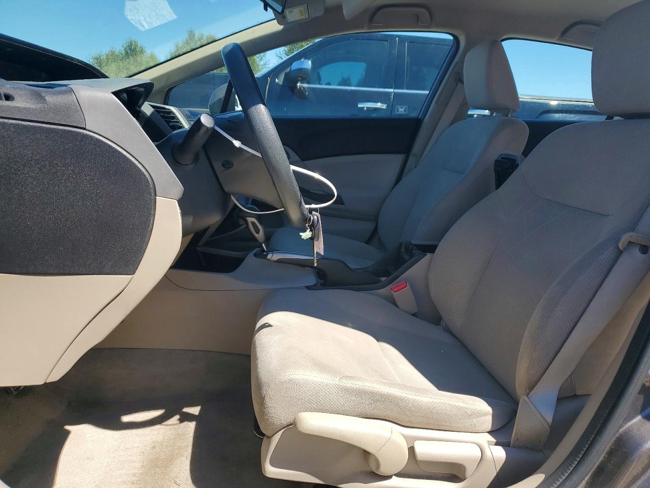 2012 Honda Civic Lx Gray vin: 19XFB2F58CE372944
