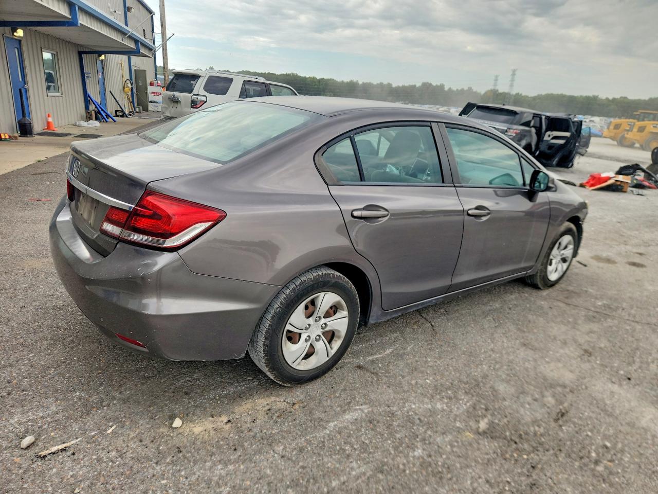 2013 Honda Civic Lx Gray vin: 19XFB2F58DE007147