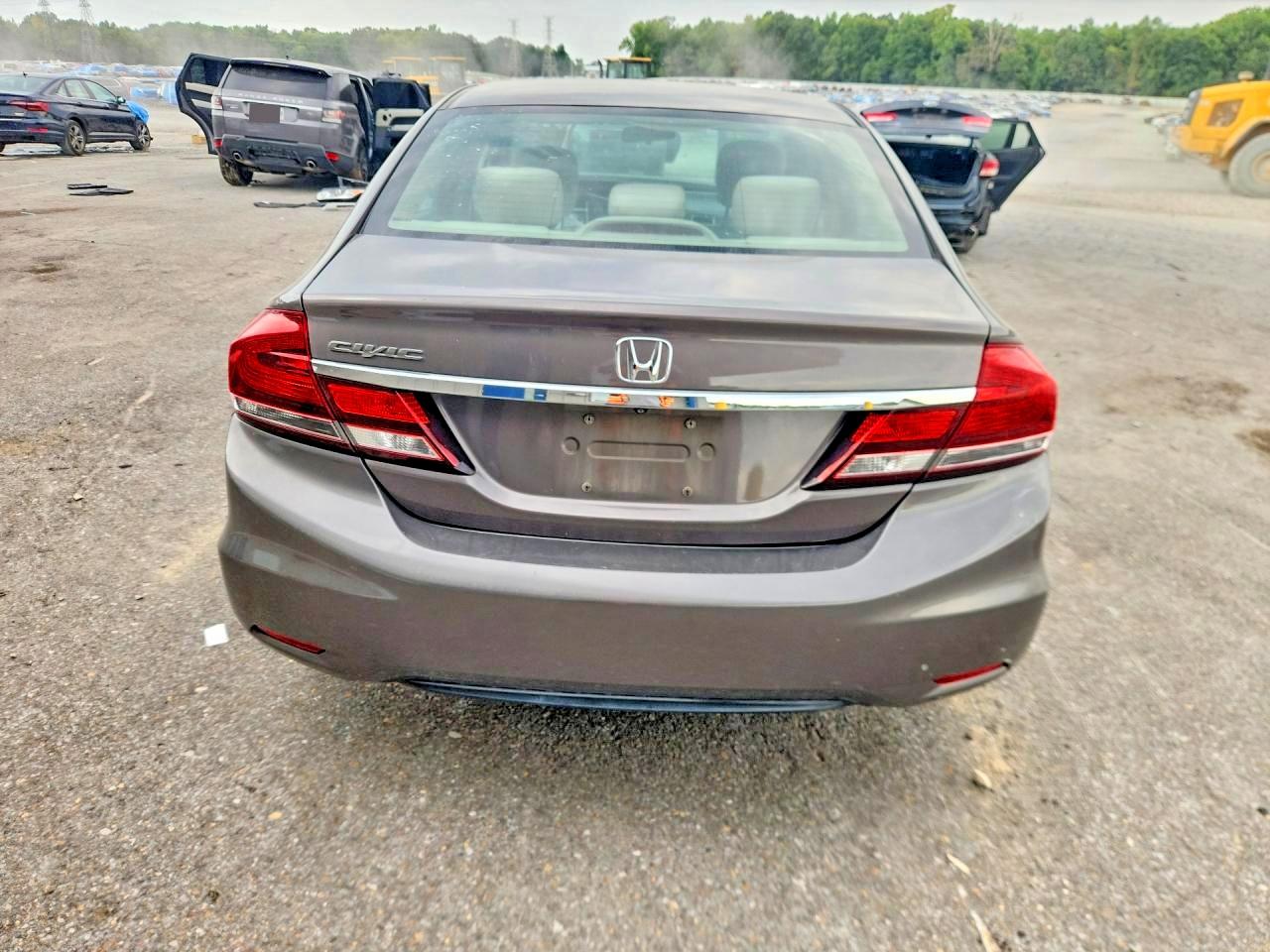 2013 Honda Civic Lx Gray vin: 19XFB2F58DE007147