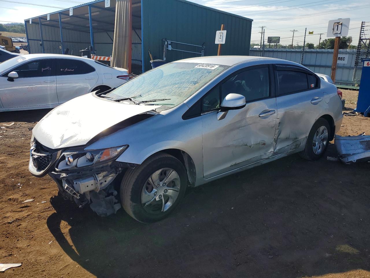2013 Honda Civic Lx Серебряный vin: 19XFB2F58DE028001