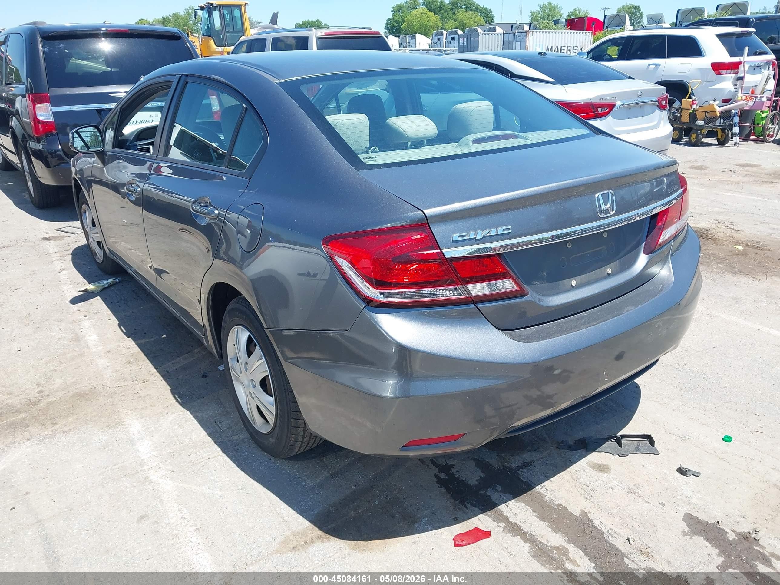 2013 Honda Civic Lx Gray vin: 19XFB2F58DE032694