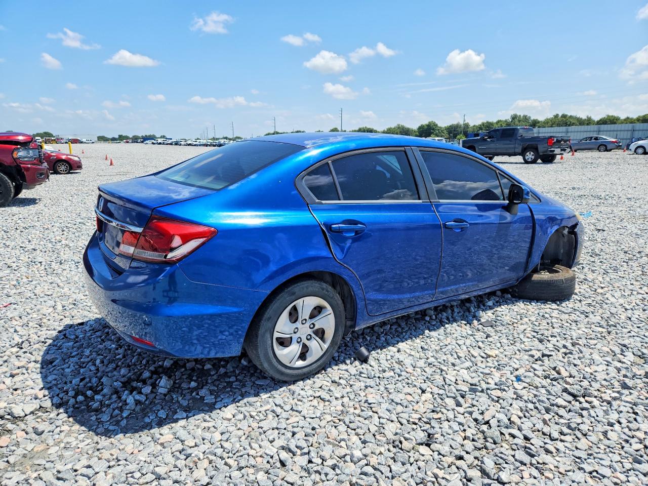 2013 Honda Civic Lx Синий vin: 19XFB2F58DE034798