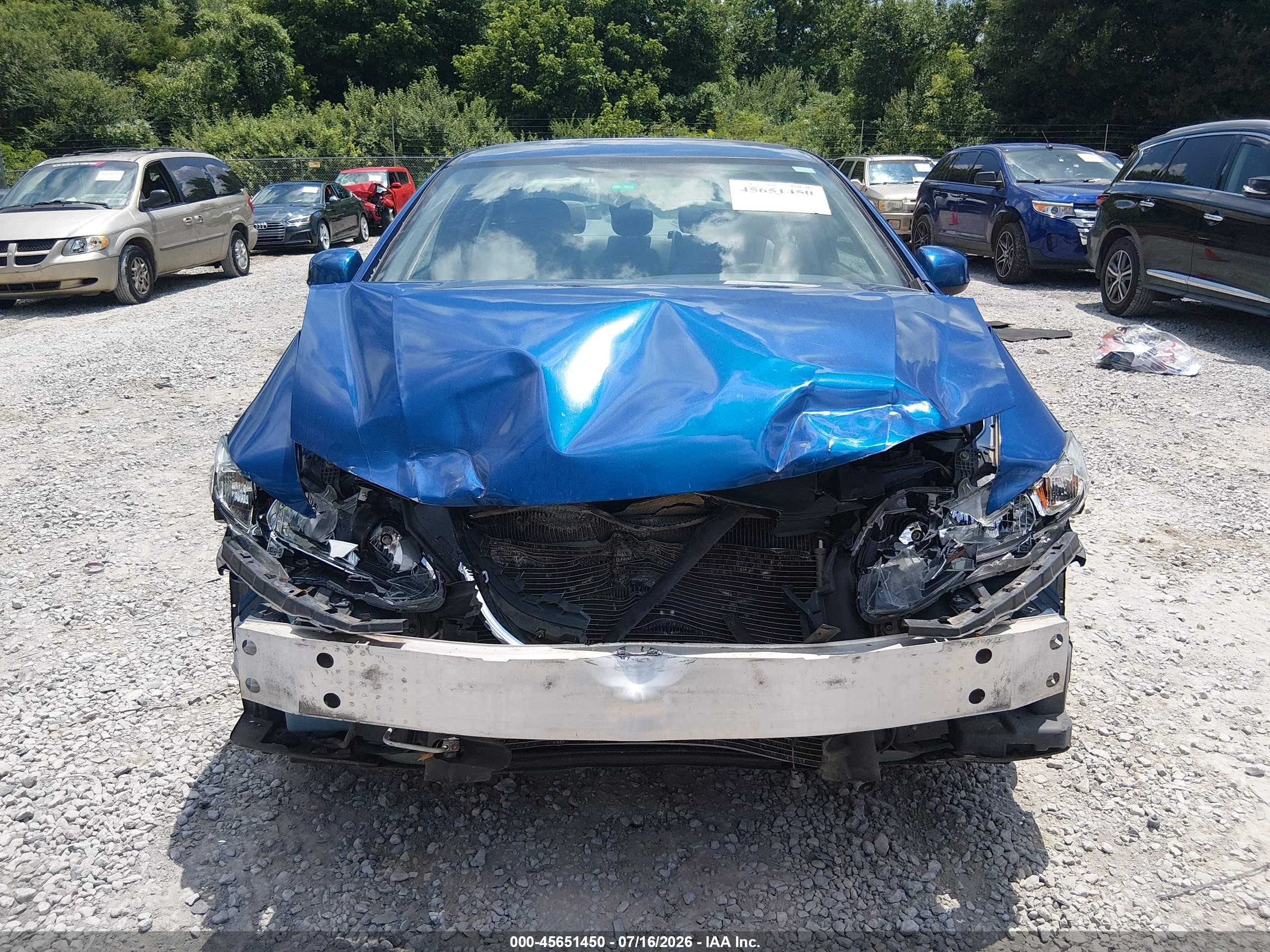 2013 Honda Civic Lx Blue vin: 19XFB2F58DE034820