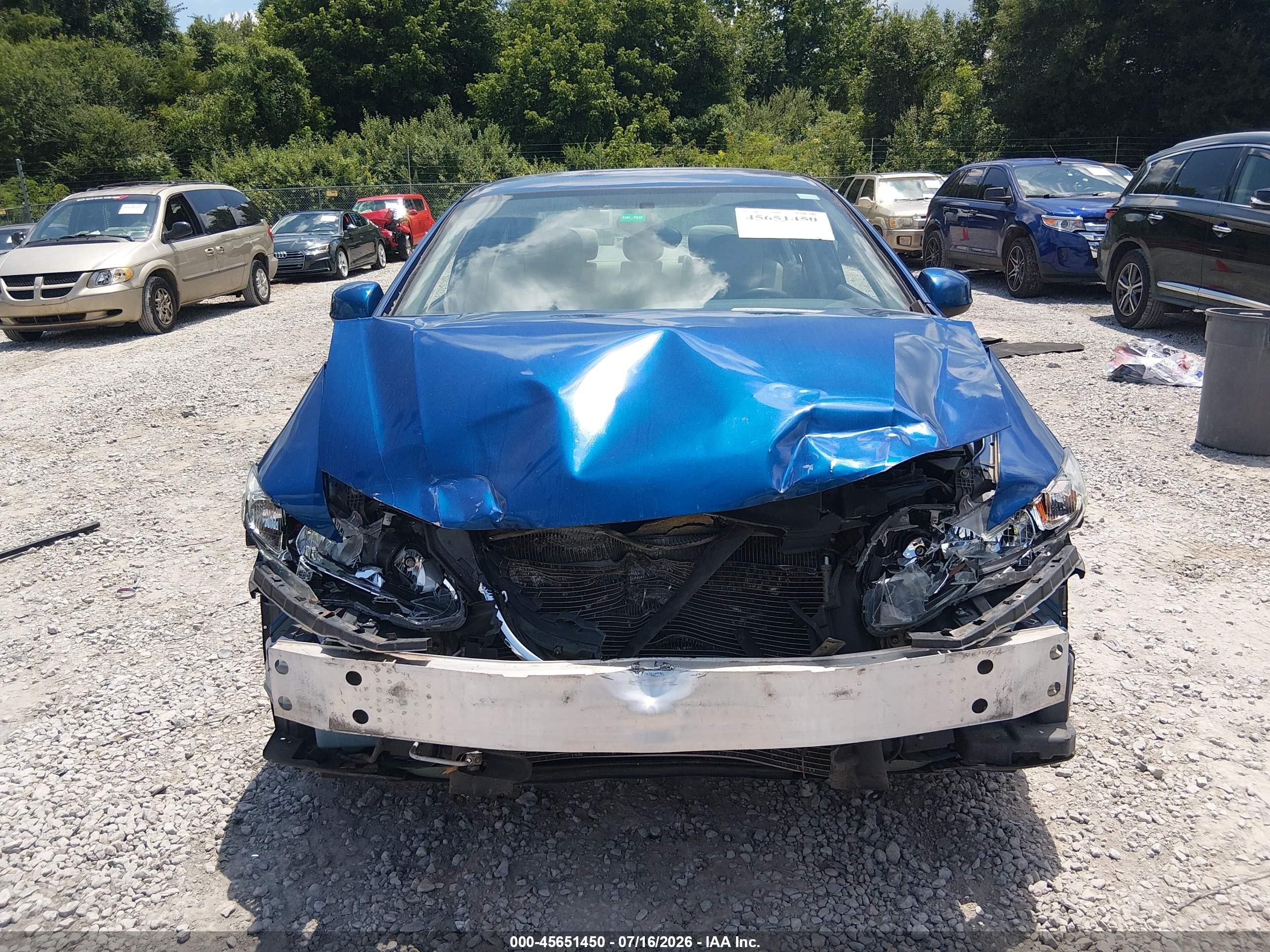 2013 Honda Civic Lx Blue vin: 19XFB2F58DE034820