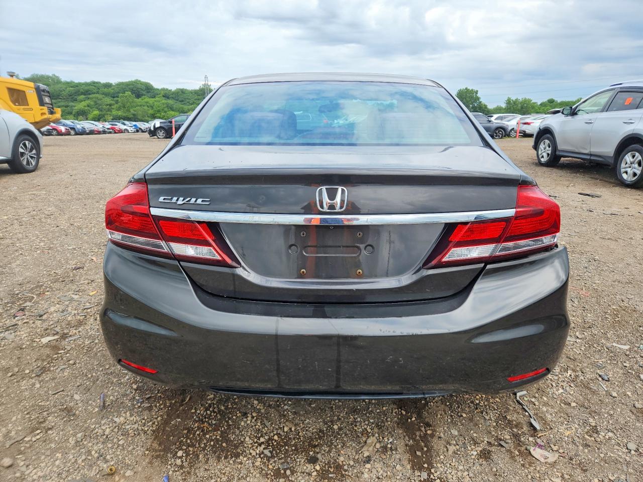 2013 Honda Civic Lx Brown vin: 19XFB2F58DE035983