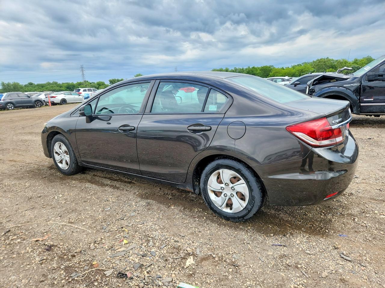 2013 Honda Civic Lx Brown vin: 19XFB2F58DE035983