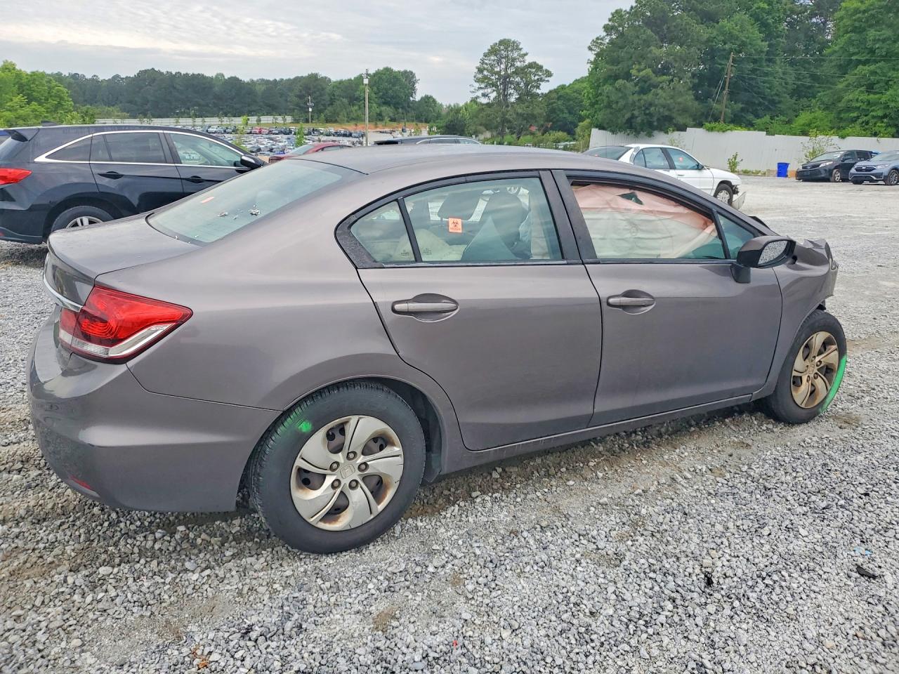 2013 Honda Civic Lx Gray vin: 19XFB2F58DE036454