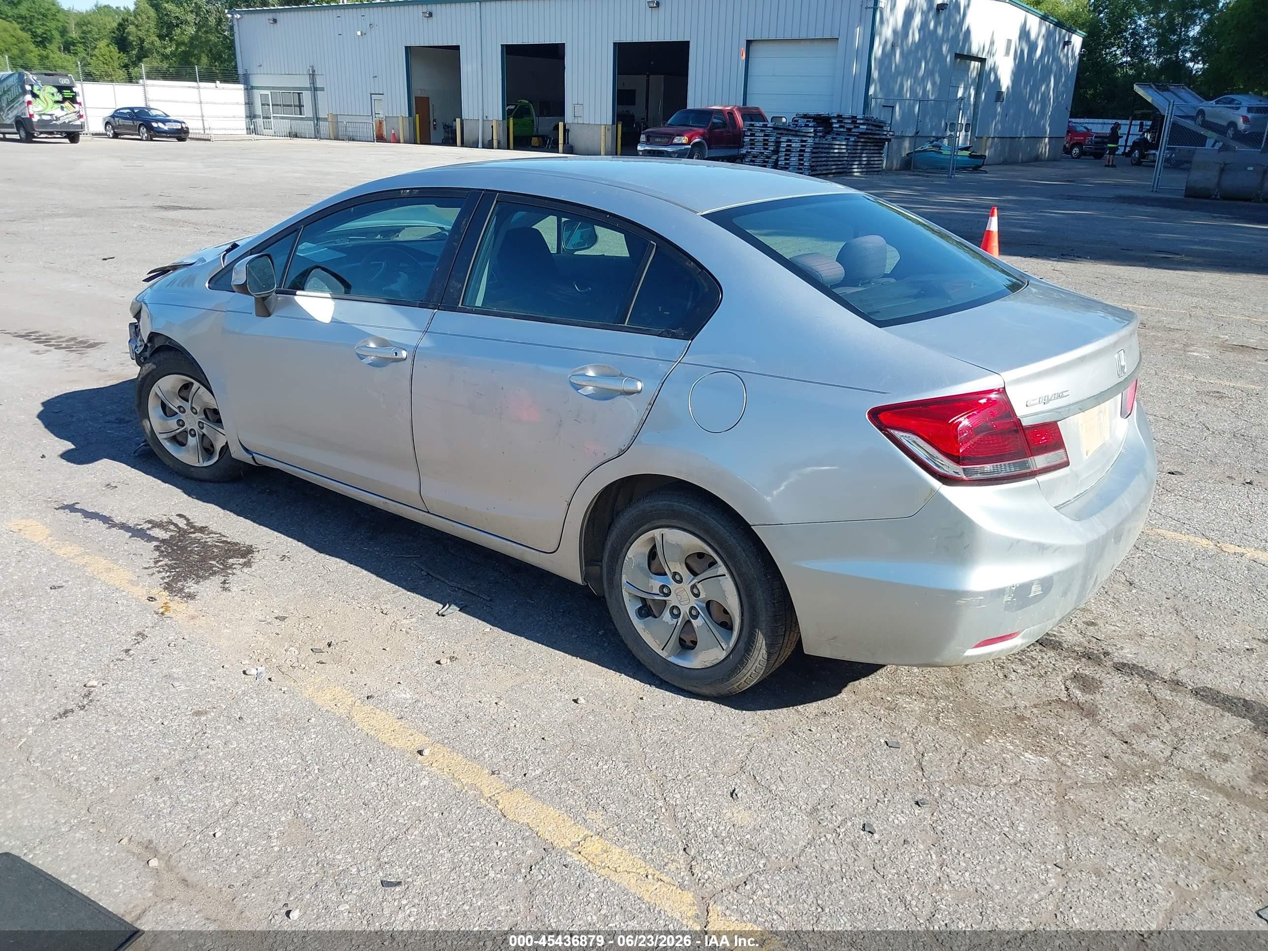 2013 Honda Civic Lx Silver vin: 19XFB2F58DE040777