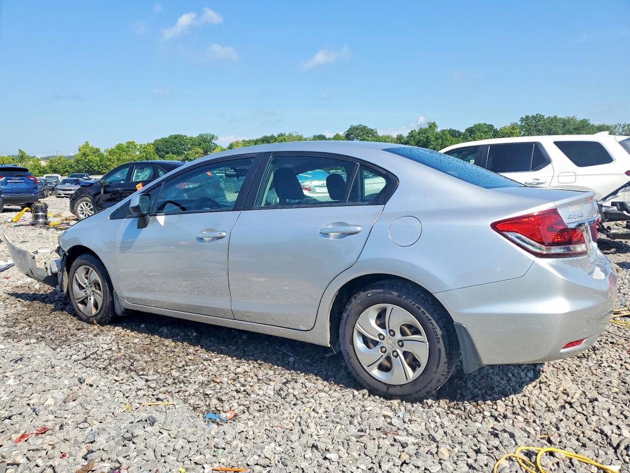2013 Honda Civic Lx Silver vin: 19XFB2F58DE045784