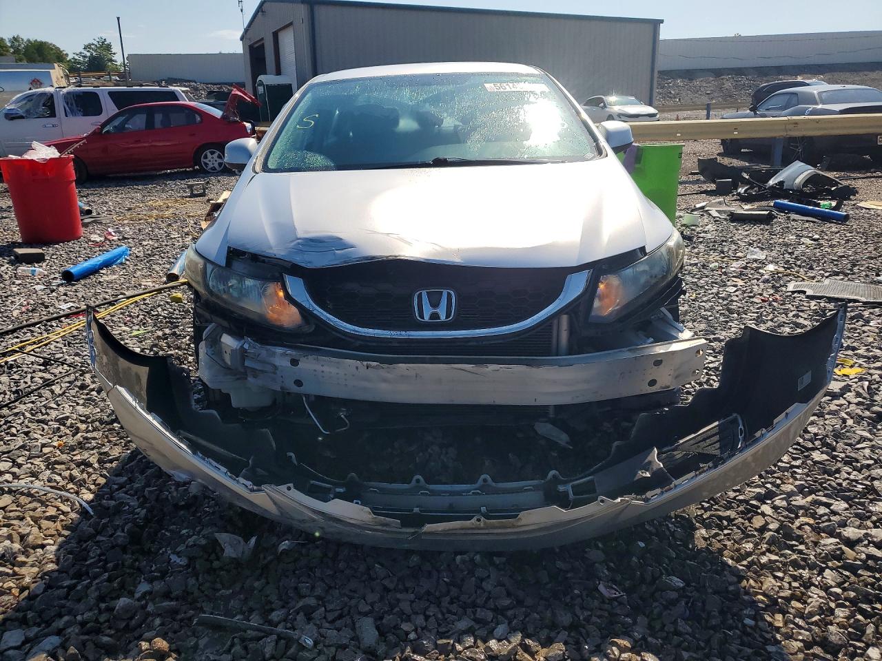 2013 Honda Civic Lx Silver vin: 19XFB2F58DE045784