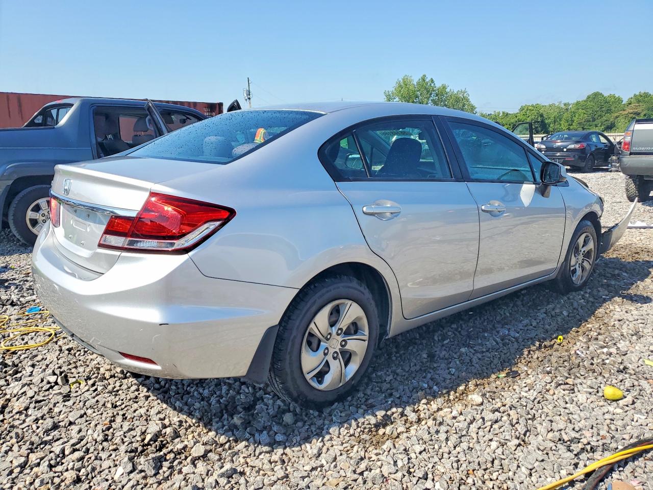 2013 Honda Civic Lx Silver vin: 19XFB2F58DE045784