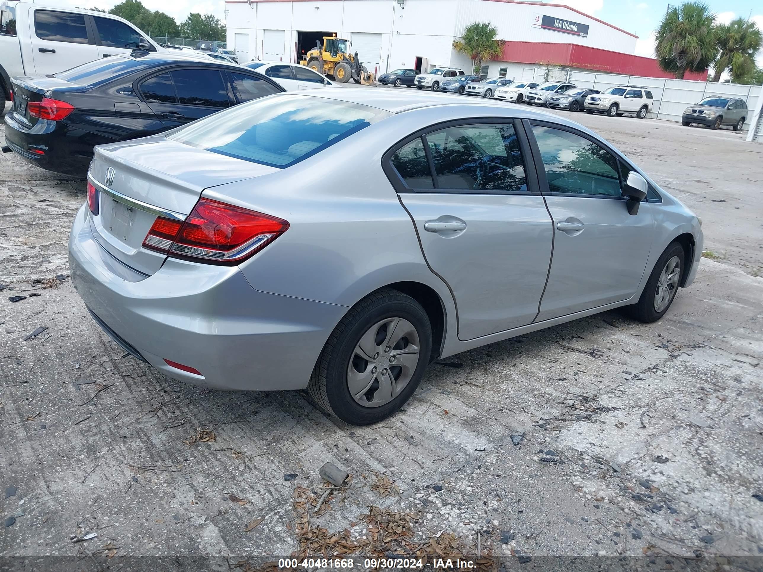 2013 Honda Civic Lx Silver vin: 19XFB2F58DE053349