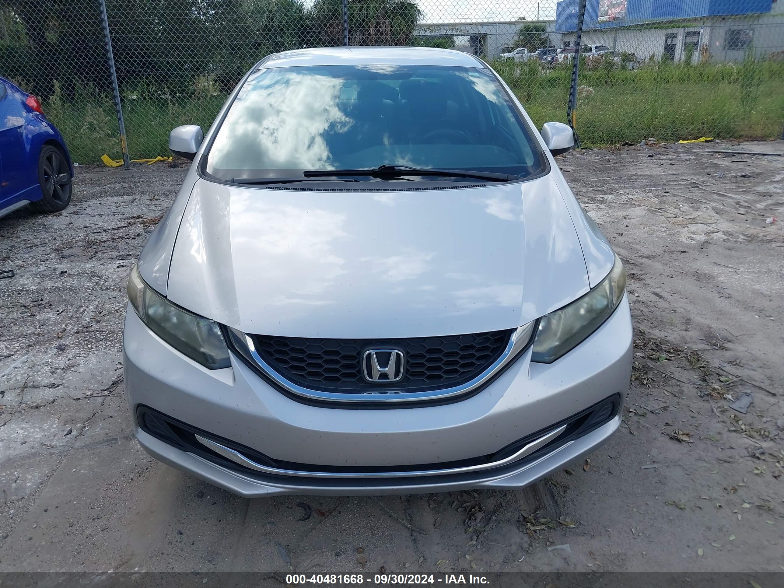 2013 Honda Civic Lx Silver vin: 19XFB2F58DE053349
