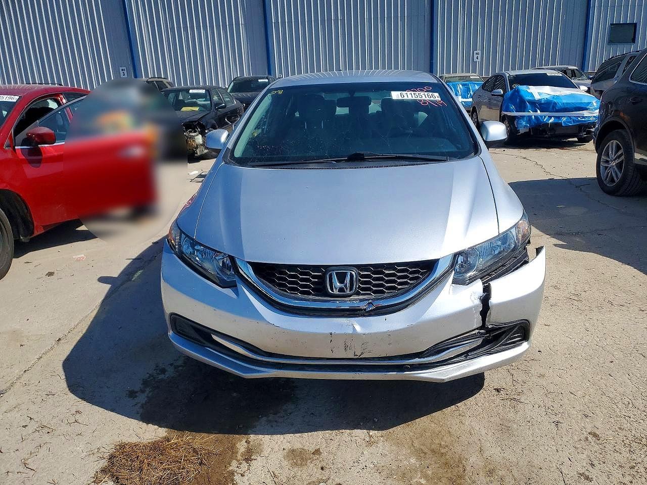 2013 Honda Civic Lx Серый vin: 19XFB2F58DE069700