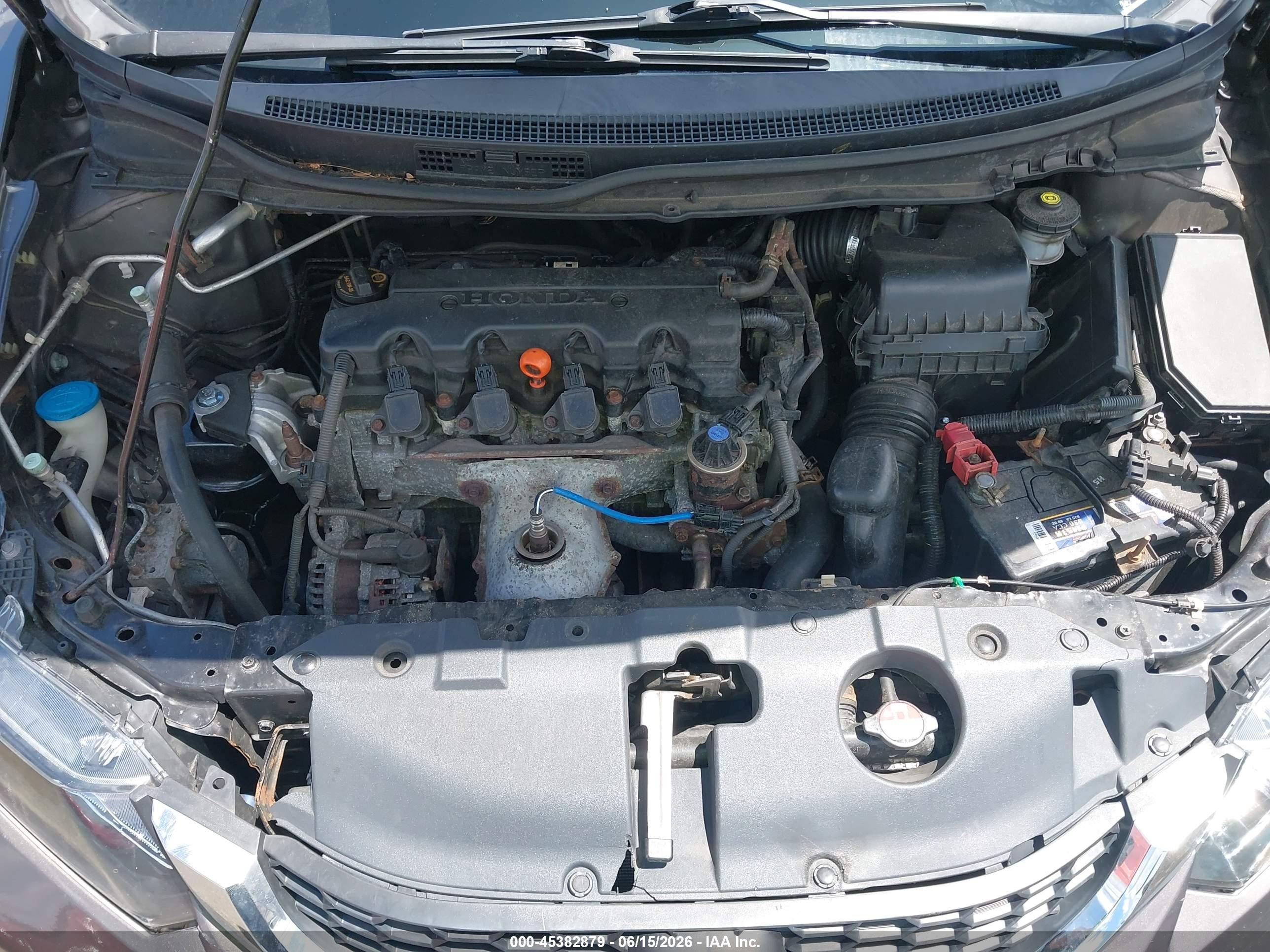 2013 Honda Civic Lx Brown vin: 19XFB2F58DE201452