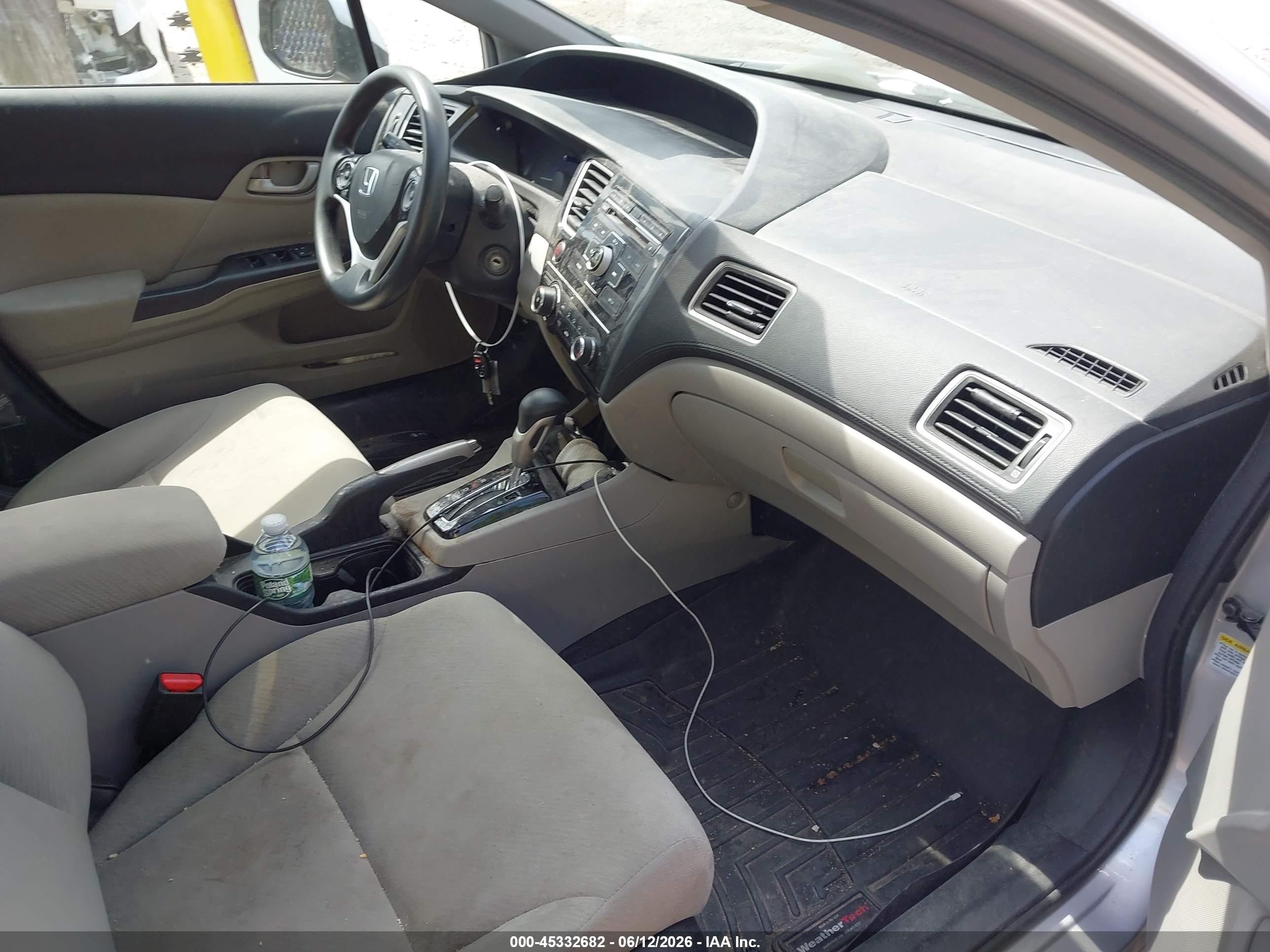 2013 Honda Civic Lx Silver vin: 19XFB2F58DE217117
