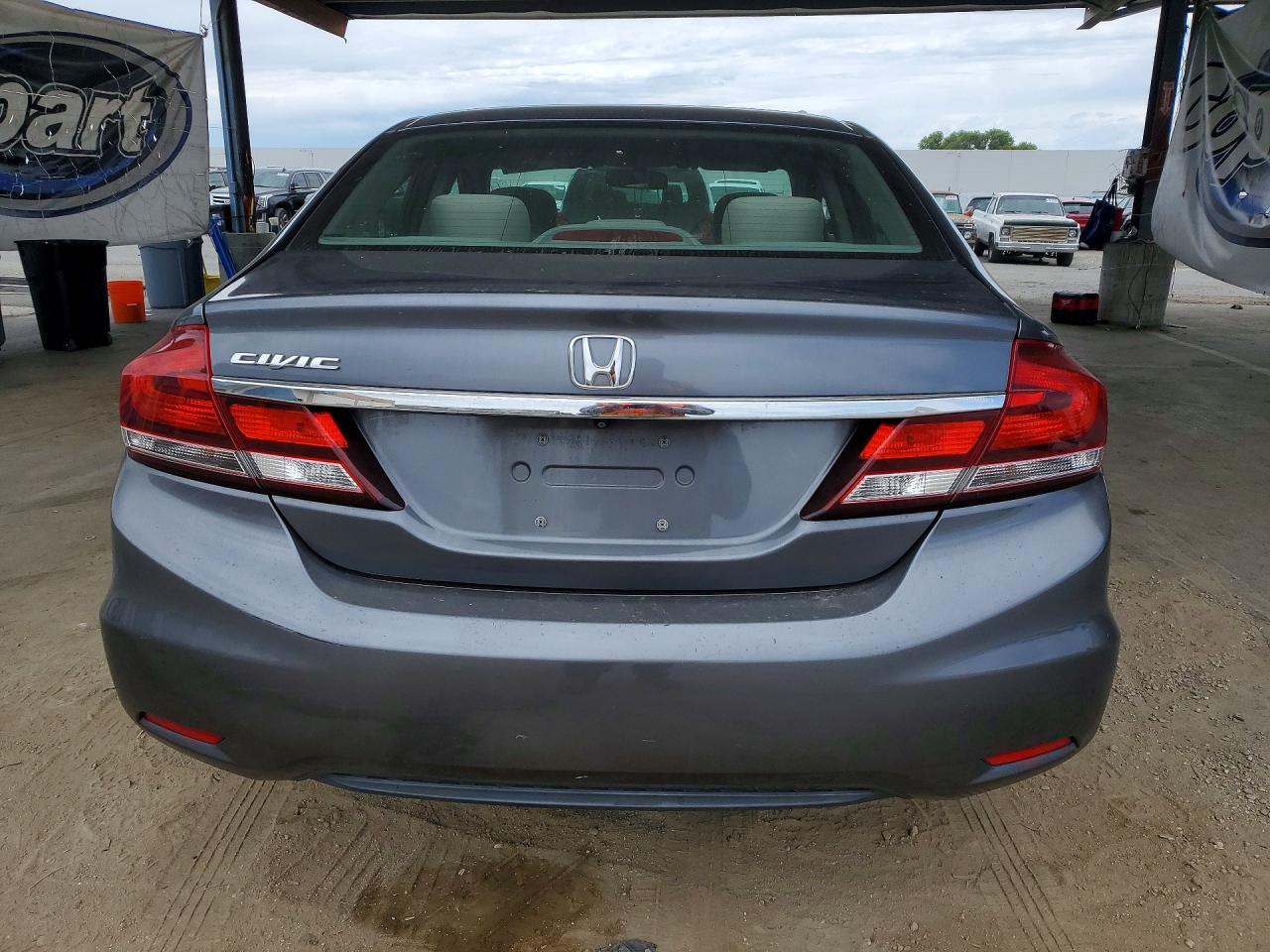 2013 Honda Civic Lx Gray vin: 19XFB2F58DE221197