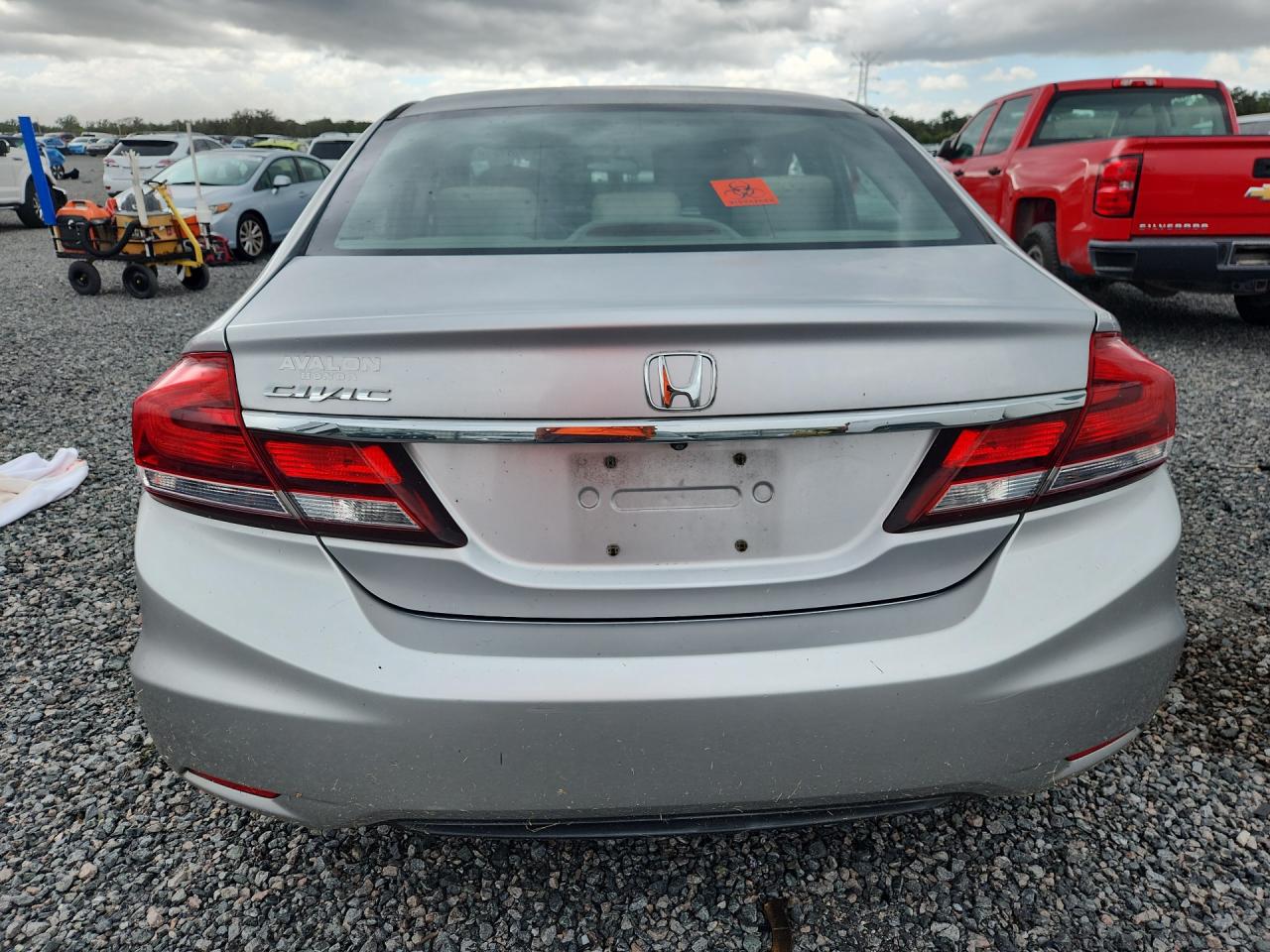 2013 Honda Civic Lx Silver vin: 19XFB2F58DE229817