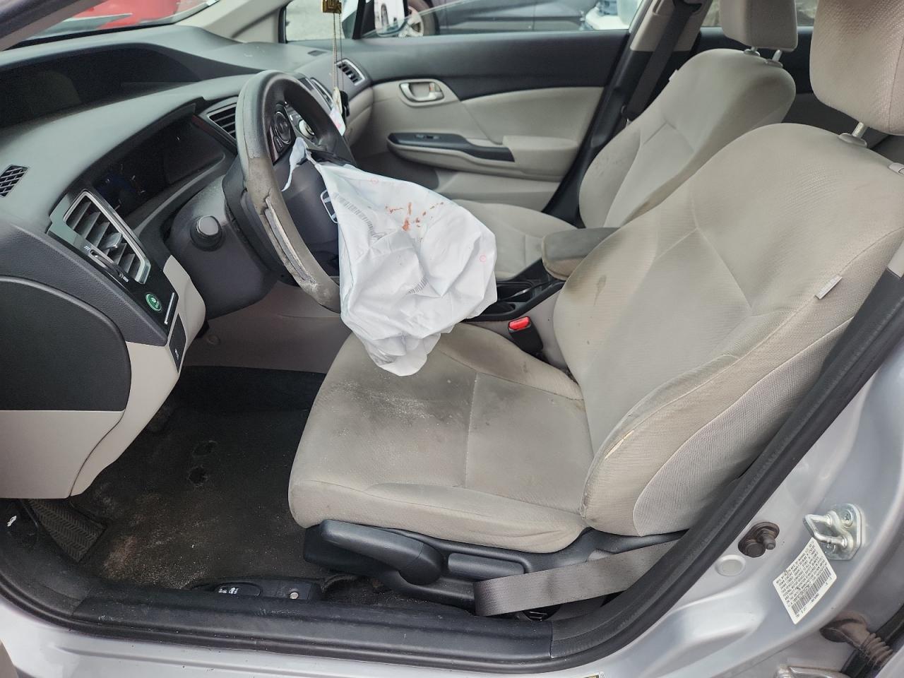 2013 Honda Civic Lx Silver vin: 19XFB2F58DE229817