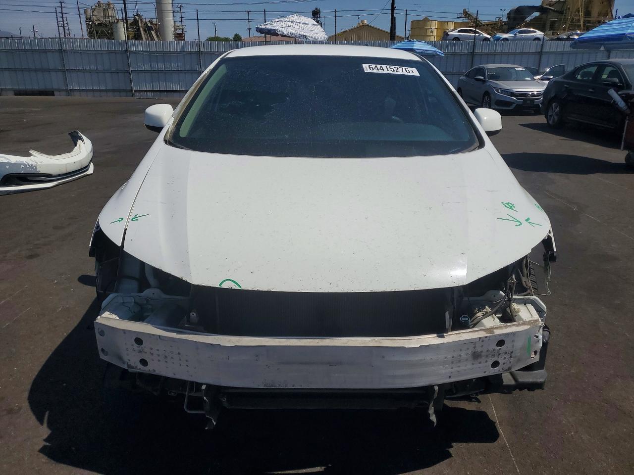 2013 Honda Civic Lx White vin: 19XFB2F58DE232569