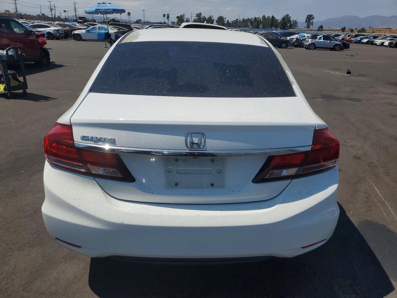 2013 Honda Civic Lx White vin: 19XFB2F58DE232569